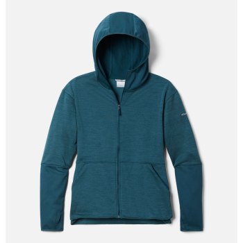 Columbia Rosemont Station II Hooded Full Zip Fleece, Chamarras Azules Para Mujer | 583219-ZUM